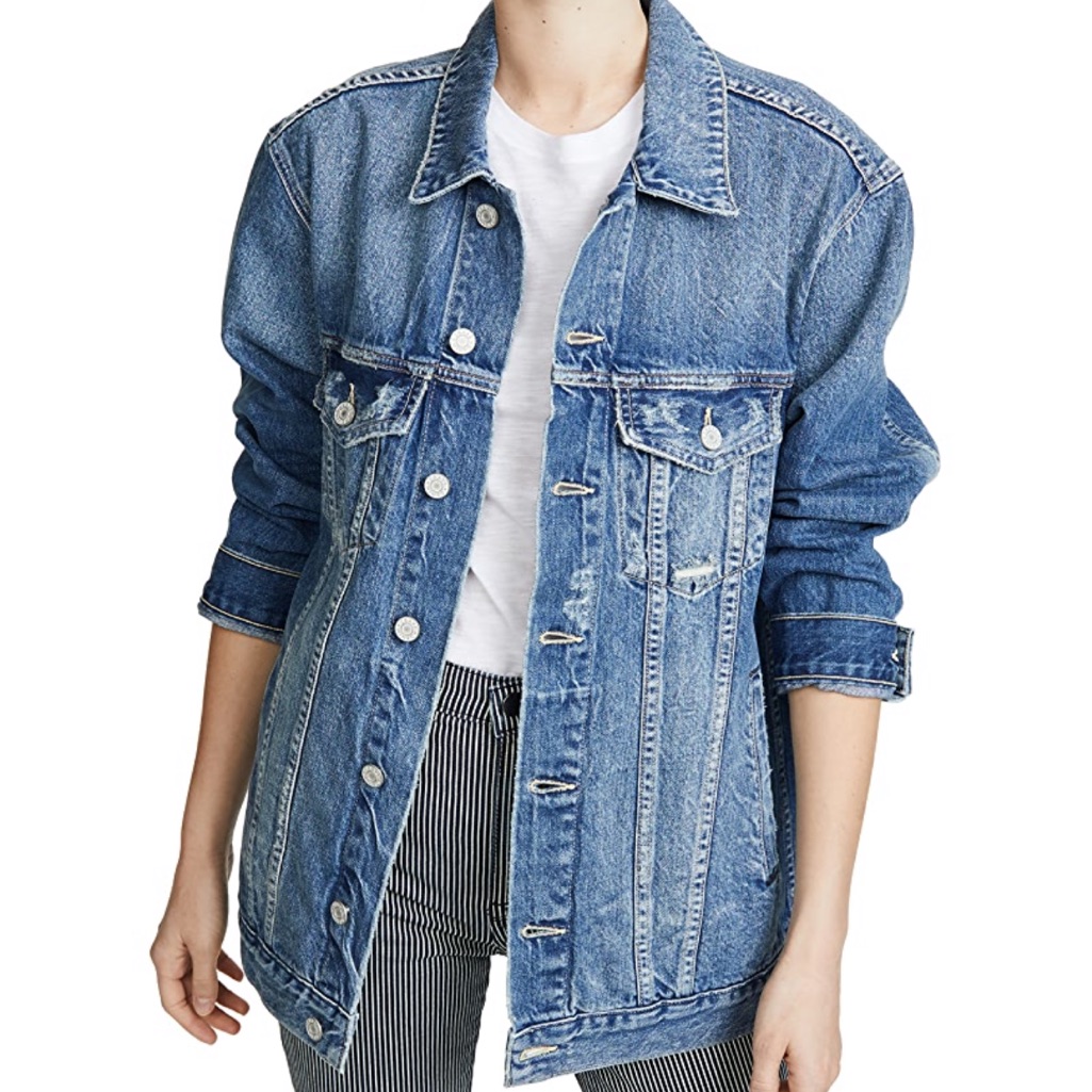 Wore Once. Trave Inez Denim Oversized Jacket